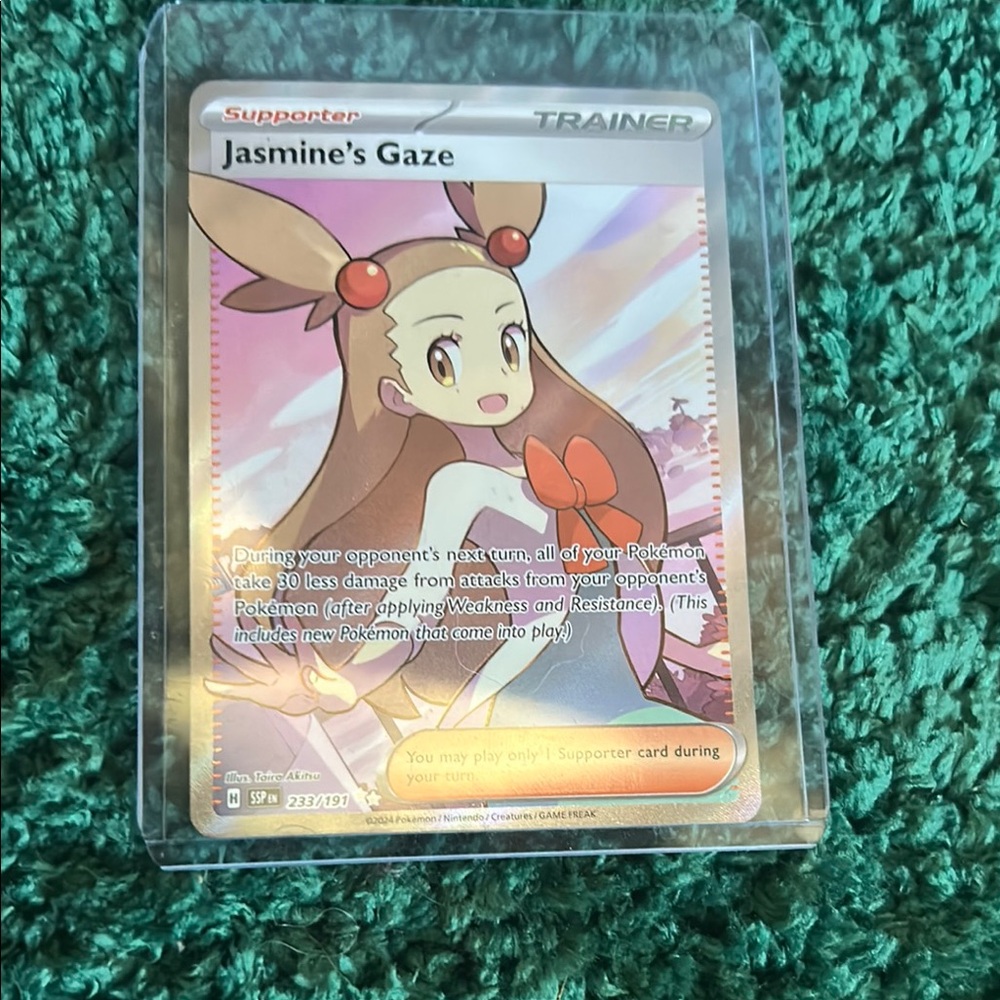 Jasmine's Gaze Pokémon Card